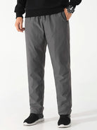 Winter Pants - Drawstring - Outdoor - Windproof Pants - Men's Pants-Chaps London-Dark Gray-M-Chaps London