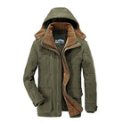 Winter Parka | Hooded | Fleece Lined | Snow Jacket | Male Winter Jackets-Winter Parka Jacket-Chaps London-Green-M-Chaps London