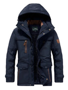 Winter Parka | Hooded | Weatherproof | Fleece Lined Jacket | Men's Winter Jacket-Jackets-Chaps London-Blue-S-Chaps London