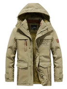 Winter Parka | Hooded | Weatherproof | Fleece Lined Jacket | Men's Winter Jacket-Jackets-Chaps London-Khaki-S-Chaps London