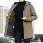 Winter Parka - Men's Hooded and Lined Waterproof Winter Jacket-Parkas-Chaps London-Brown-M-Chaps London