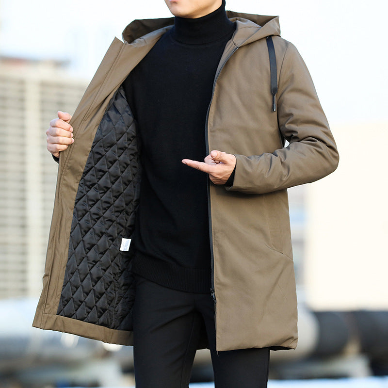 Winter Parka - Men's Hooded and Lined Waterproof Winter Jacket-Parkas-Chaps London-Brown-M-Chaps London