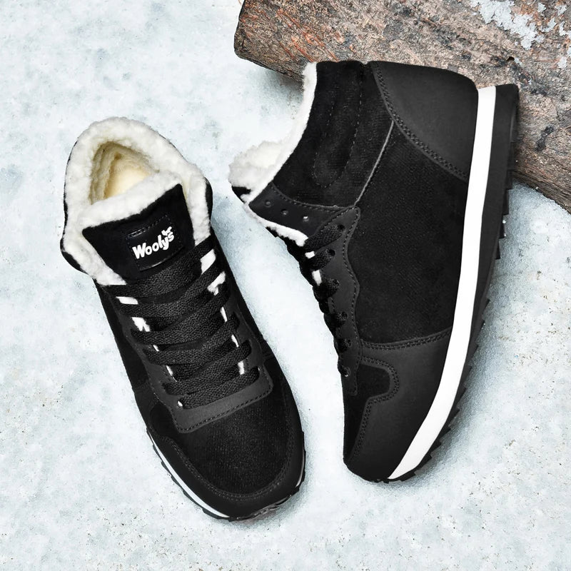 Winter Sneakers - Fur Lined - Non-Slip - Lace-Up Shoes - Winter Shoes Men-Boots-Chaps London-Chaps London