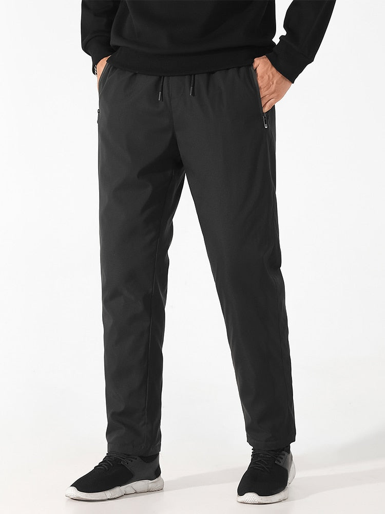Winter Trousers - Men's Windproof Outdoor Drawstring-Trousers-Chaps London-Black-M-Chaps London
