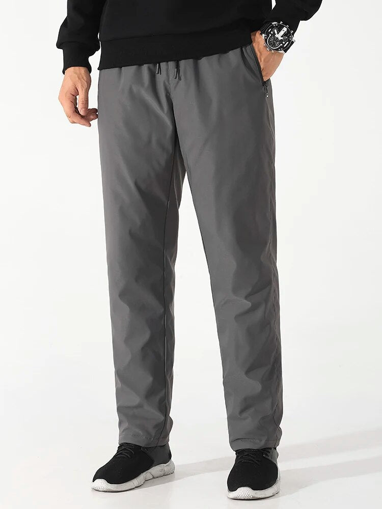 Winter Trousers - Men's Windproof Outdoor Drawstring-Trousers-Chaps London-Dark Gray-M-Chaps London