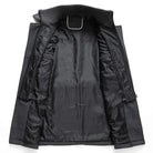 Wool Coat - Men's Mid Length Zip Up Jacket-Men's Wool Coat-Chaps London-Chaps London