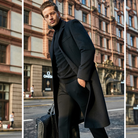 Wool Trench Coat - Men's Stylish Long Single Breasted Trench Coat-Men Coat-Chaps London-Chaps London