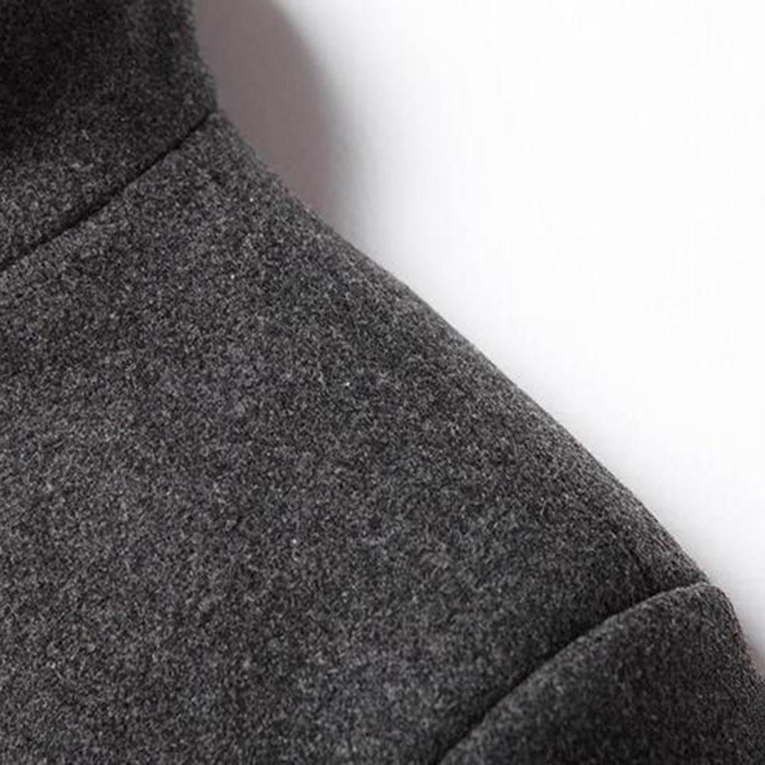 Wool Trench Coat - Single Breasted - Mid Length - Trench Coat - Men's Jackets -Fashion Men Others All-year-Chaps London-Chaps London