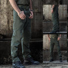 Work Pants - Men's Waterproof Straight Leg Tactical Cargo Pants-Chaps London-Green-S-Chaps London