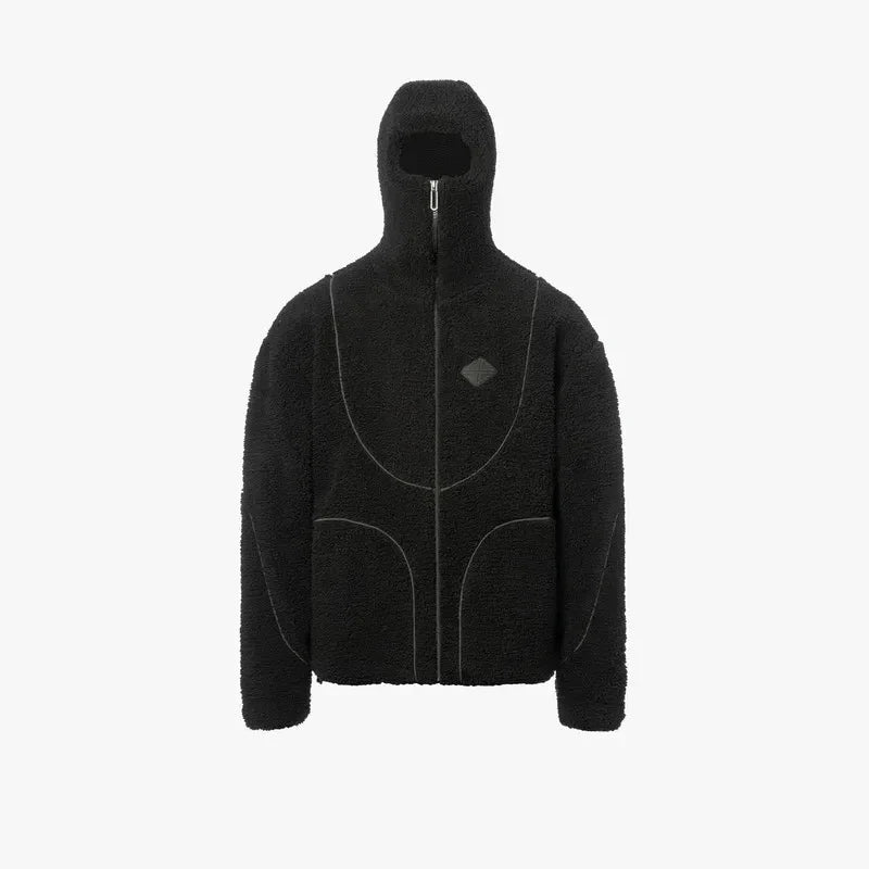 Zip Up Hoodie - Men's Warm Fleece-Hoodies & Sweatshirts-Chaps London-Black-XS-Chaps London