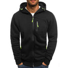 Zip-Up Hoodie | Winter | Pockets | Fleece Lined Hoodie | Hoodie for Men-Hoodie-Chaps London-Black-M-Chaps London