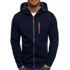 Zip-Up Hoodie | Winter | Pockets | Fleece Lined Hoodie | Hoodie for Men-Hoodie-Chaps London-Blue-M-Chaps London