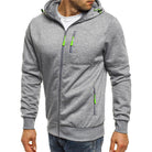 Zip-Up Hoodie | Winter | Pockets | Fleece Lined Hoodie | Hoodie for Men-Hoodie-Chaps London-Grey-M-Chaps London