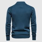 Zip-Up Sweater | Full Zip | Knitted | Zipper Cardigan | Men's Cardigan-Men's Zip Cardigan-Chaps London-Chaps London