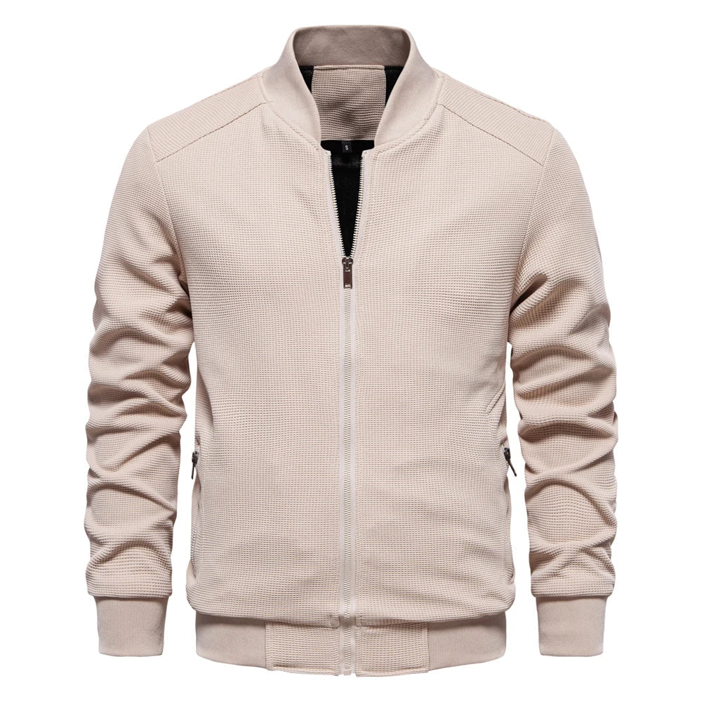 Zip Up Sweatshirt - Casual Men's Sweatshirt with Pockets-Sweatshirts-Chaps London-Apricot-S-Chaps London