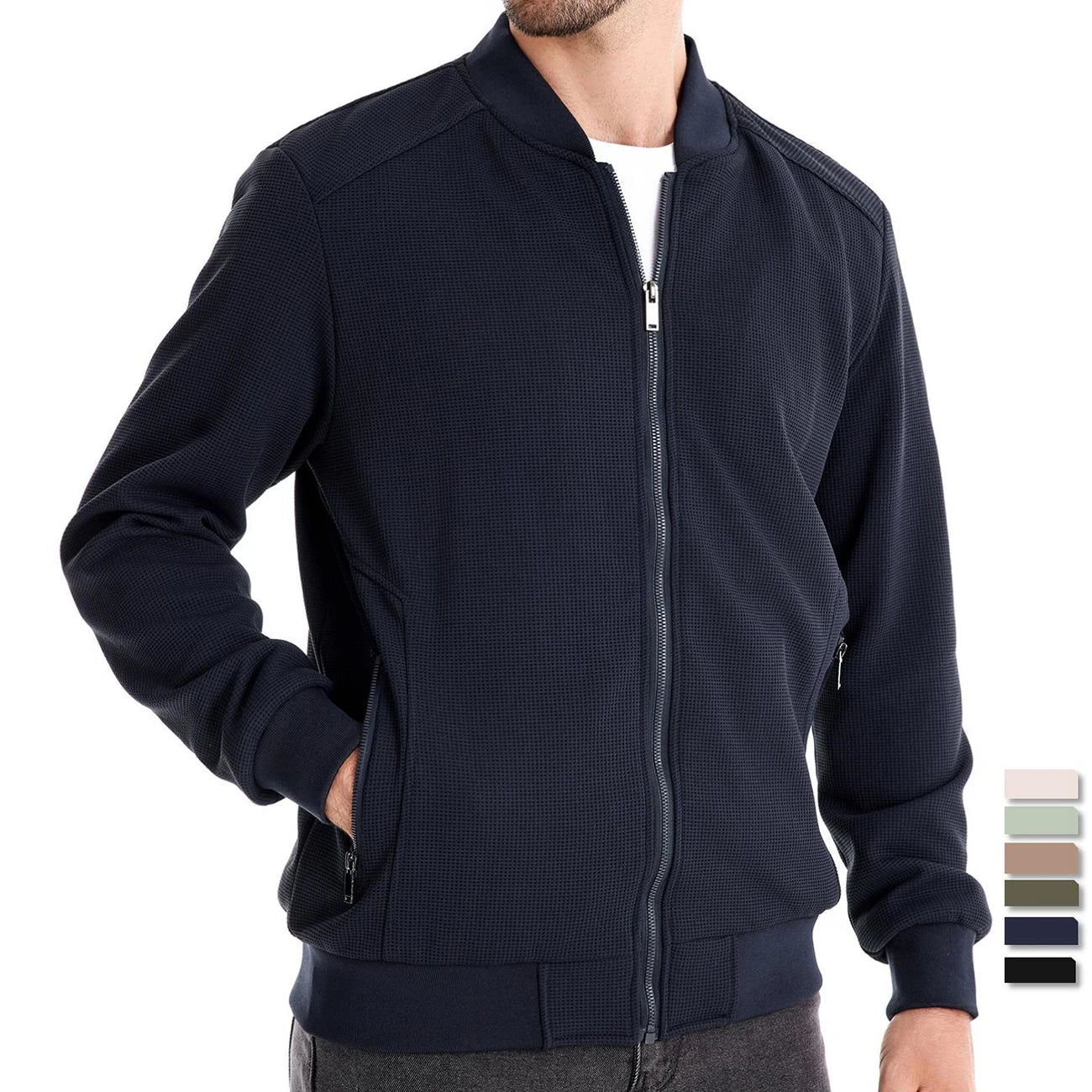 Zip Up Sweatshirt - Casual Men's Sweatshirt with Pockets-Sweatshirts-Chaps London-Chaps London