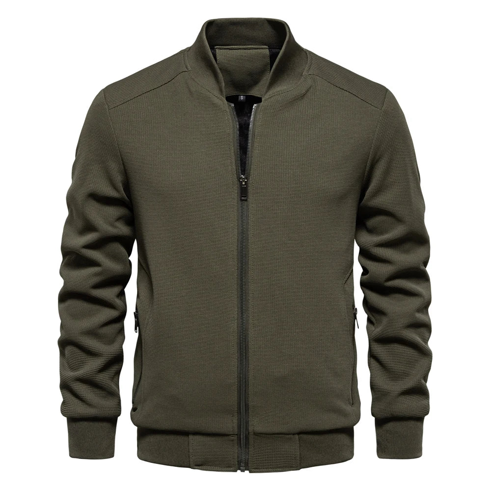 Zip Up Sweatshirt - Casual Men's Sweatshirt with Pockets-Sweatshirts-Chaps London-Green-S-Chaps London