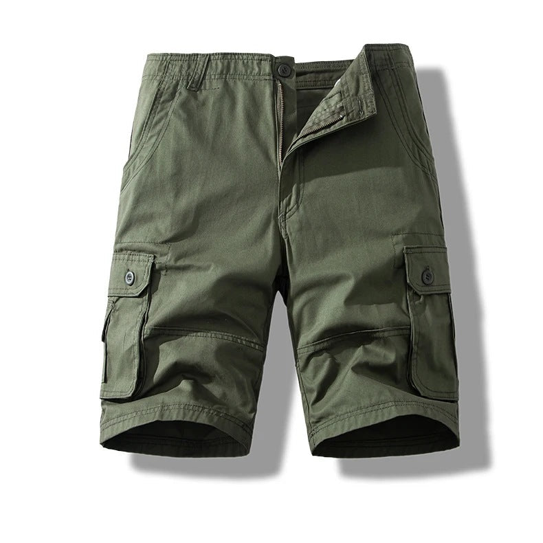 Men's Knee Length Shorts | Cargo | Cotton | Multi-Pocket