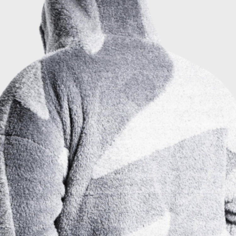 Men's Sherpa Hooded Jacket | Two Tone | Full Zip | 4 Colours