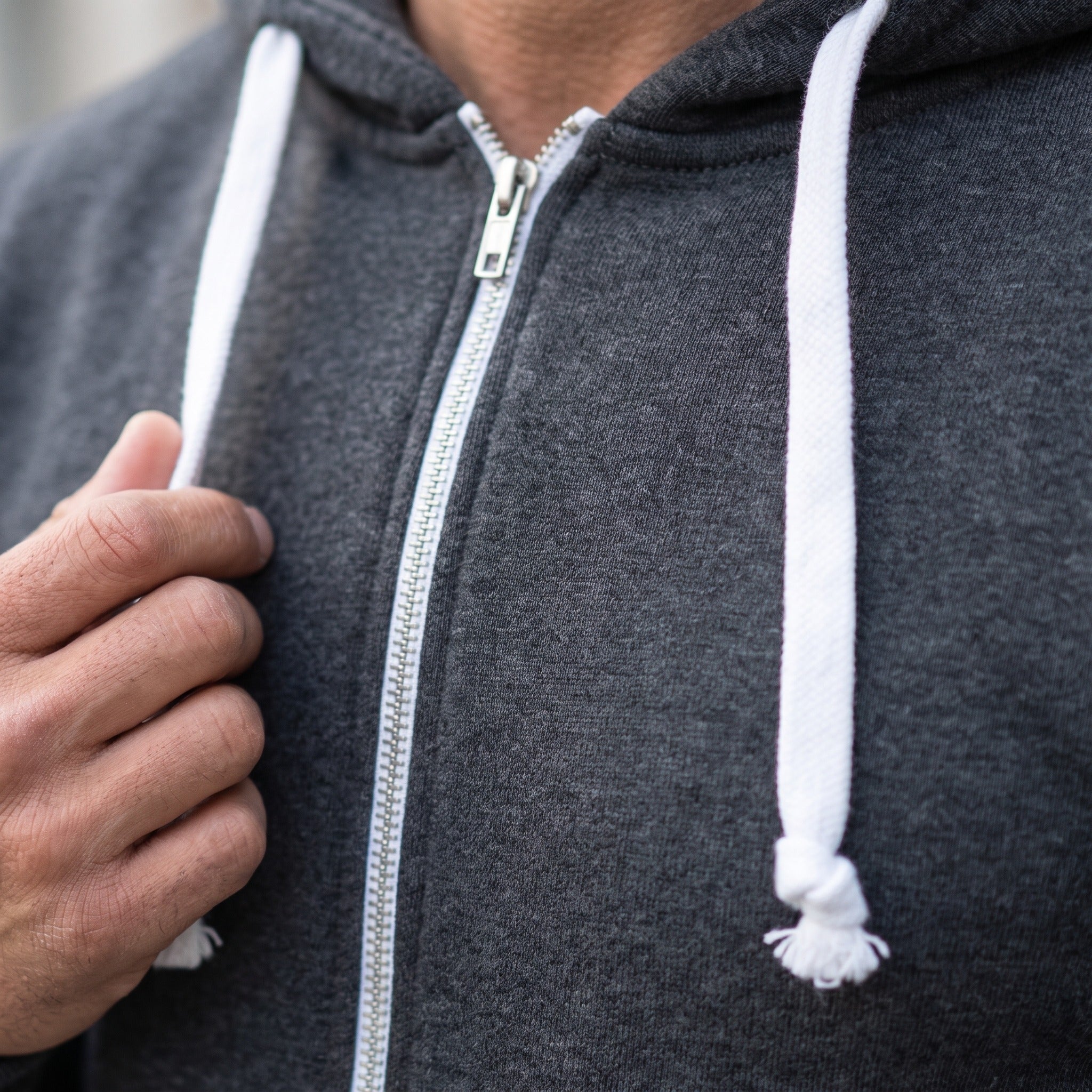 Men's Fleece Zip Hoodie | Drawstring Hood | Front Pockets | 4 Colours