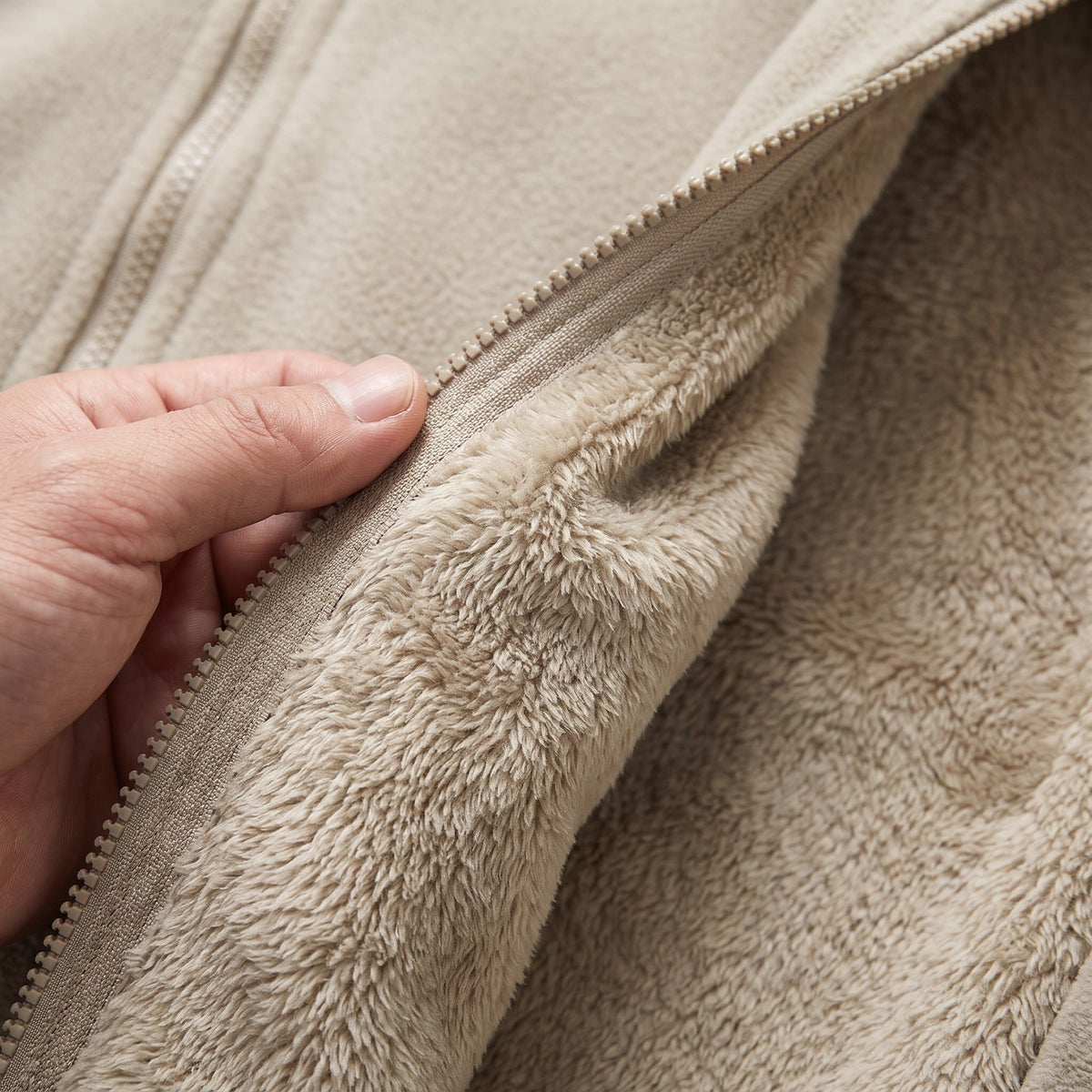 Men's Hooded Fleece Jacket | Teddy Lining | Full Zip | 5 Colours