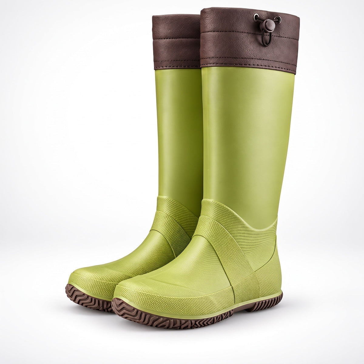 Men's PVC Wellington Boots | Drawcord Cuff | 4 Colours