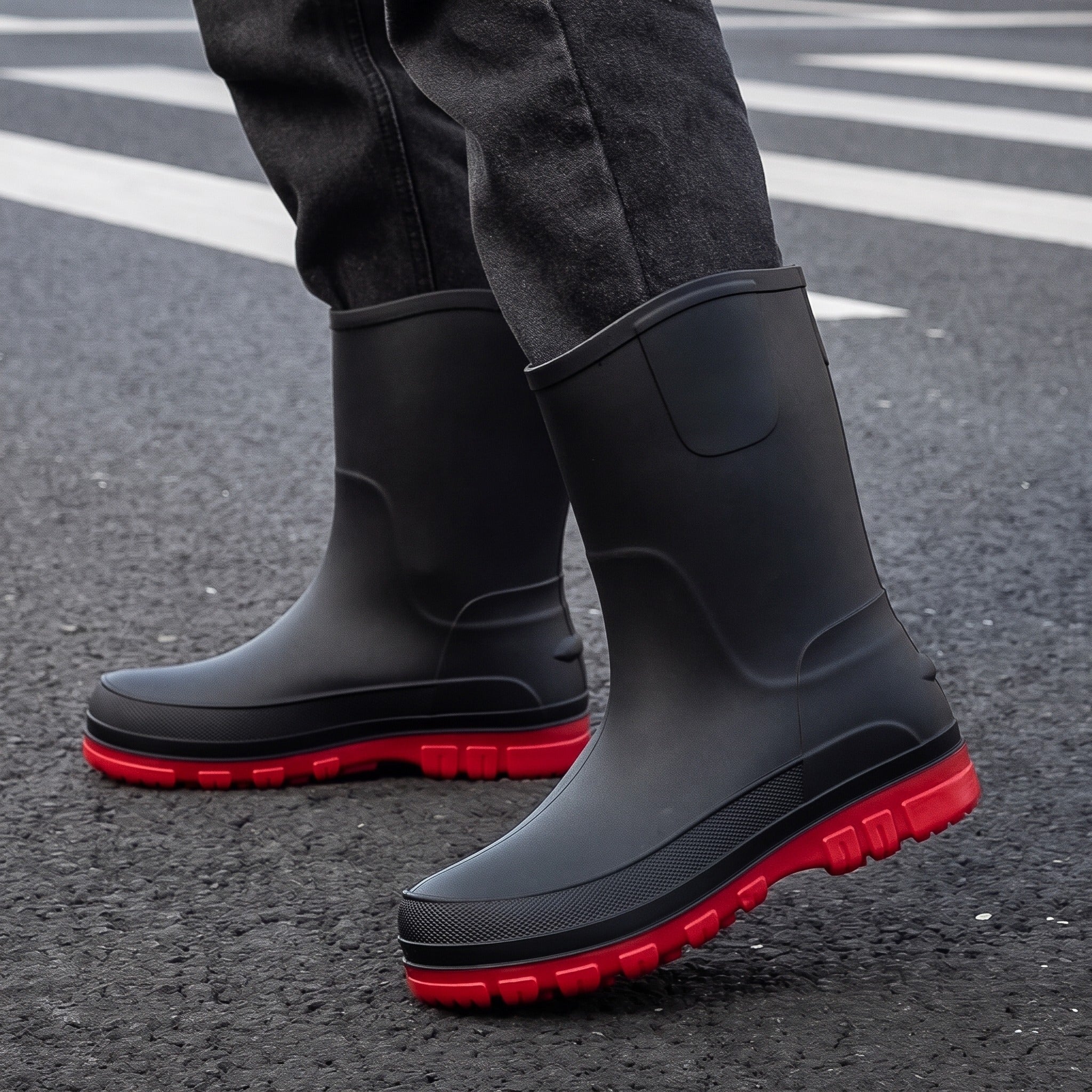 Men's Mid-Calf Wellies | Optional Fleece Cuff | 6 Styles