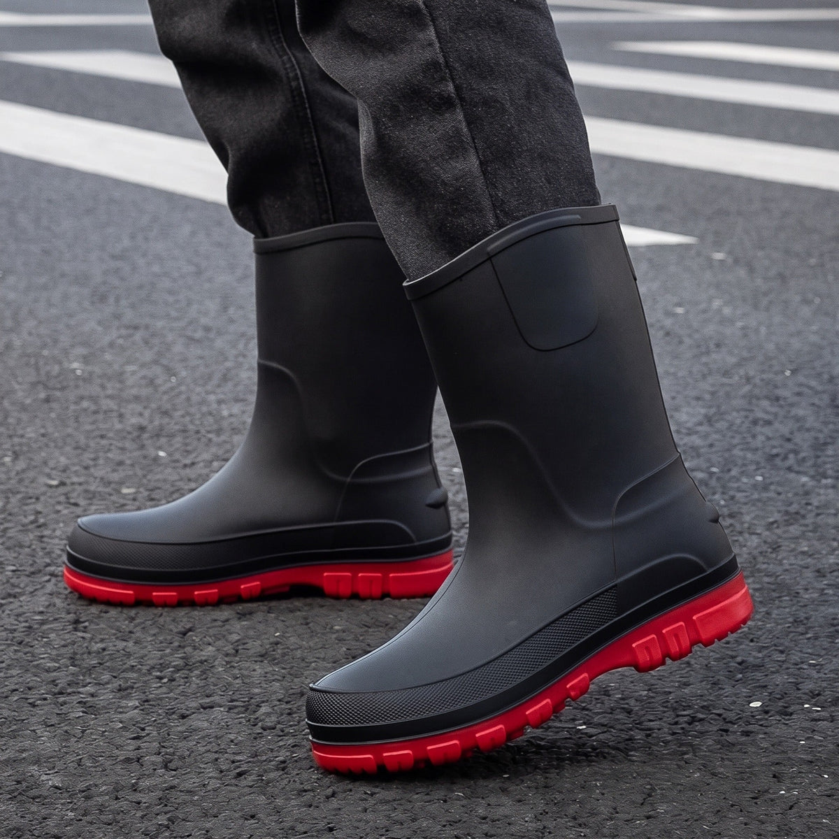 Men's Mid-Calf Wellies | Optional Fleece Cuff | 6 Styles