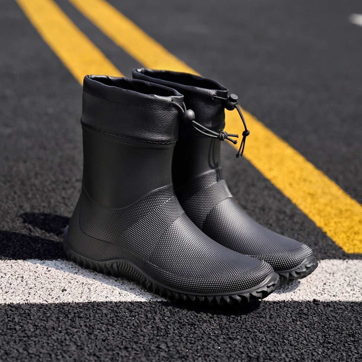 Men's Ankle Wellington Boots | Drawcord Collar | 3 Colours