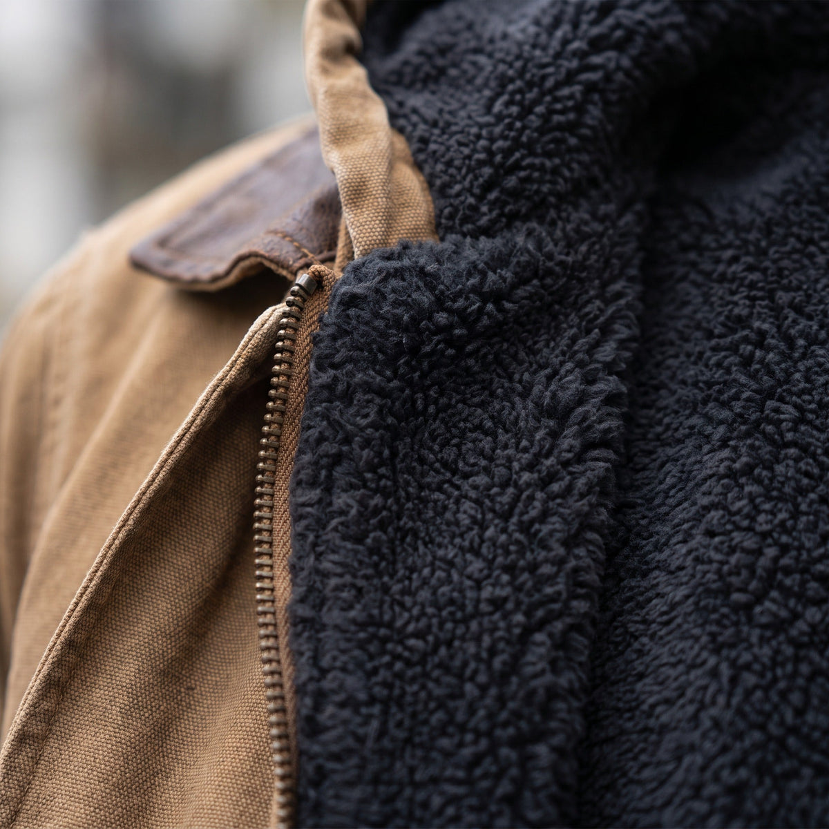 Men's Lined Hooded Jacket | Teddy Lining | Full Zip | 6 Colours