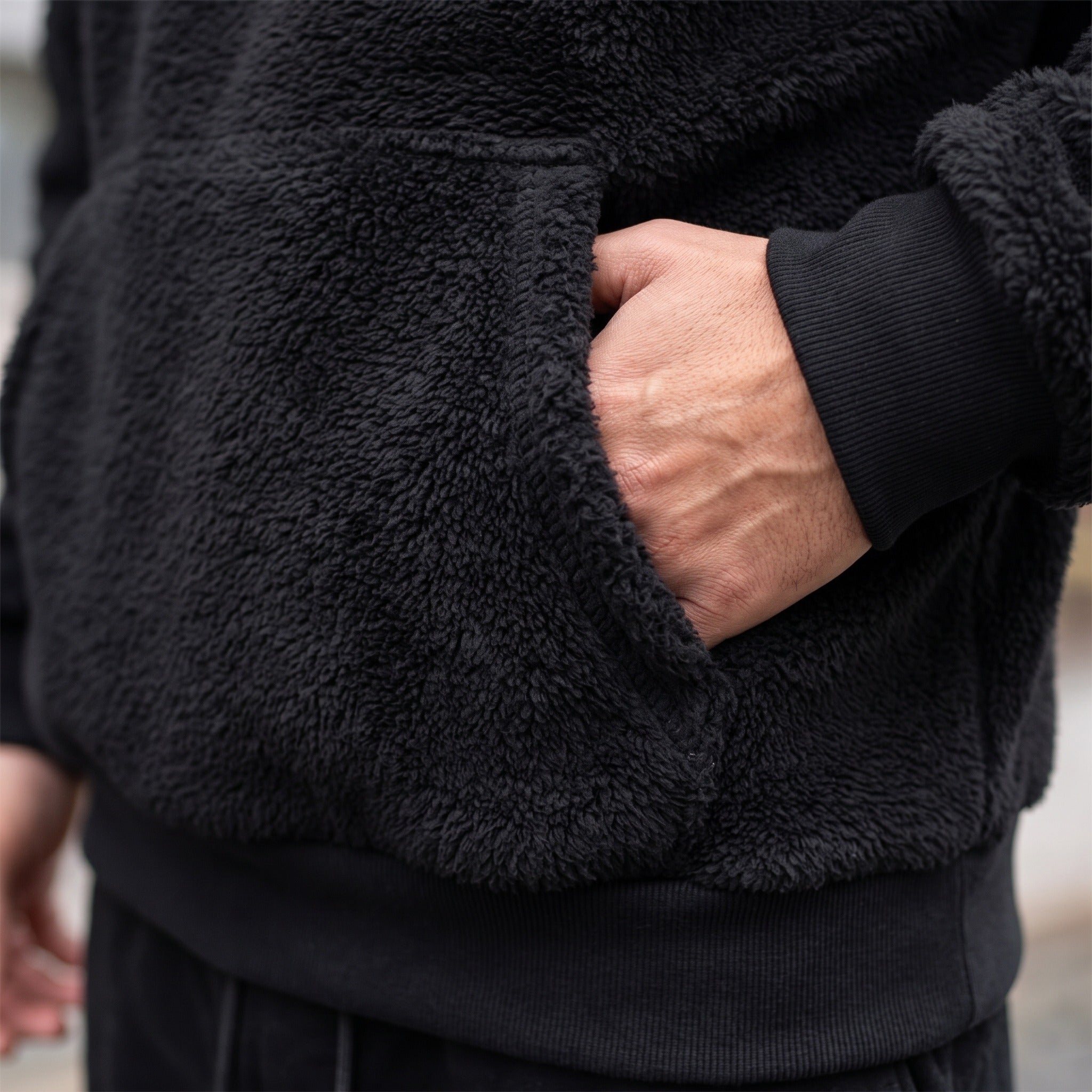 Men's Teddy Fleece Hoodie | Oversized | Kangaroo Pocket | 6 Colours