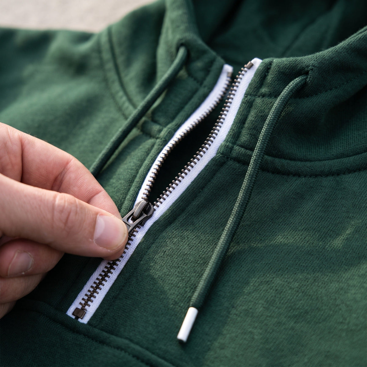 Men's Half-Zip Hoodie with Stand Collar | Kangaroo Pocket | 8 Colours