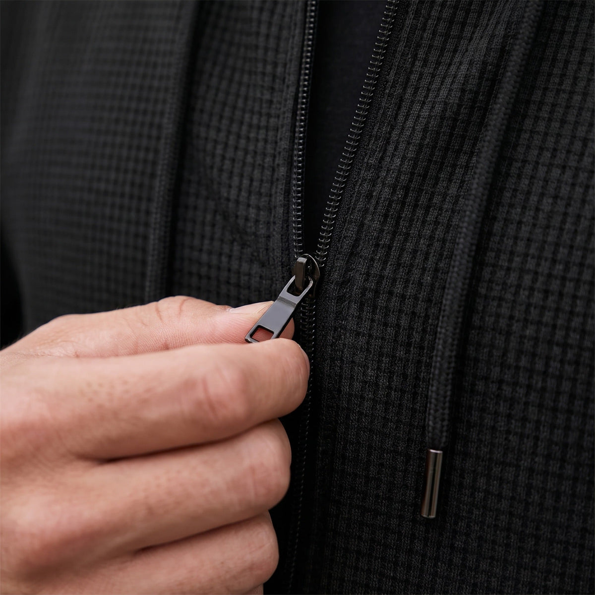 Men's Zip-Through Hoodie | Metal-Tipped Drawcords | 5 Colours