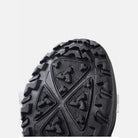 Black rubber boot sole with triangular tread pattern, bottom view shown | Chaps London