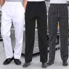 Men's Chef Trousers | Elasticated Waist | Side Pockets | Cotton Blend