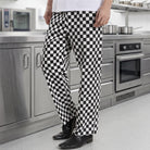 Men's Chef Trousers | Elasticated Waist | Side Pockets | Cotton Blend