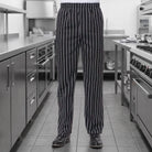 Men's Chef Trousers | Elasticated Waist | Side Pockets | Cotton Blend