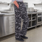 Men's Chef Trousers | Elasticated Waist | Side Pockets | Cotton Blend