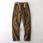 Men's Fleece Lined Trousers | Cargo | Belted | Drawcord Hem