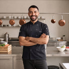 Men's Chef Coat | Short Sleeve | Double-Breasted | Mesh Back