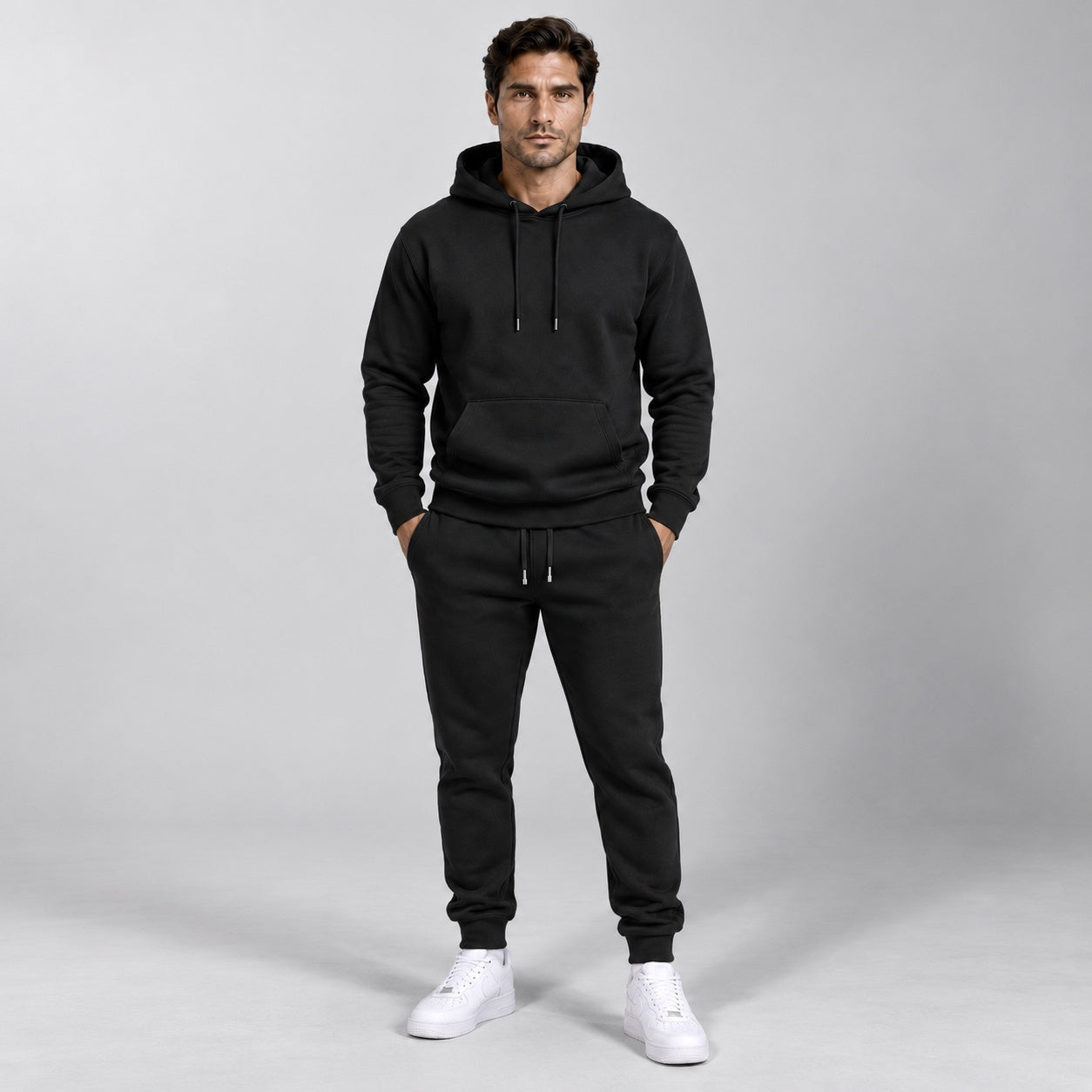 Men's Tapered Tracksuit | Pullover Hoodie and Joggers | 4 Colours