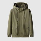 Men's Hooded Windbreaker | Water Repellent | Windproof | Storm Flap