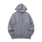 Men's Knitted Henley Hoodie | Textured Knit | 3 Colours