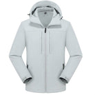 Men's Softshell Rain Jacket | Hooded | Water Repellent | Zip Pockets