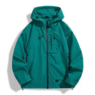 Men's Sporty Rain Jacket | Adjustable Hood | Zip Pockets | Hip Length
