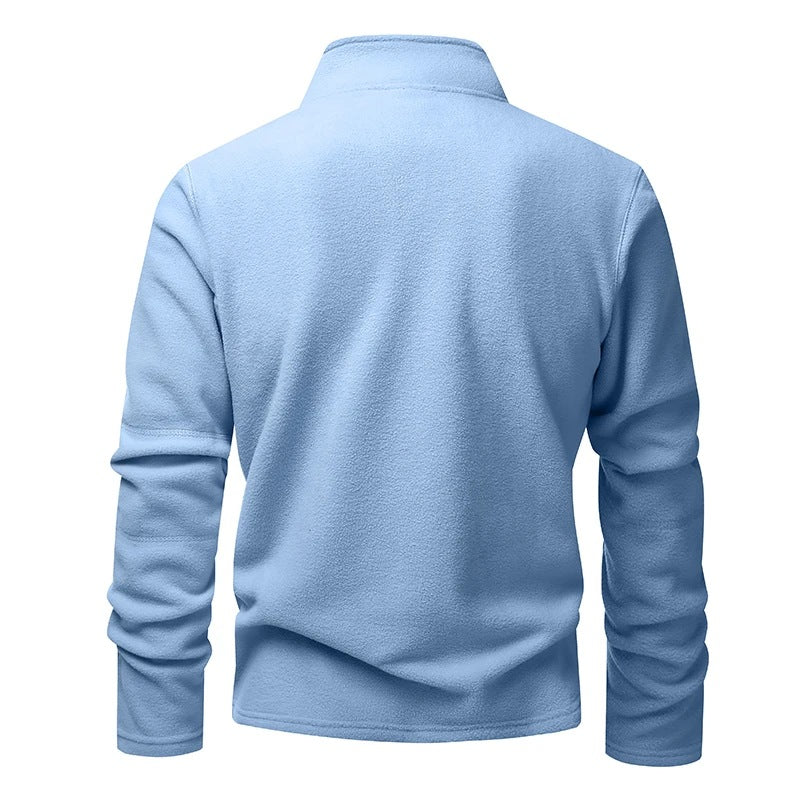 Men's Zip Neck Fleece | Stand Collar | Pullover