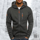Men's Zip Hoodie with Chest and Sleeve Pockets | 9 Colours