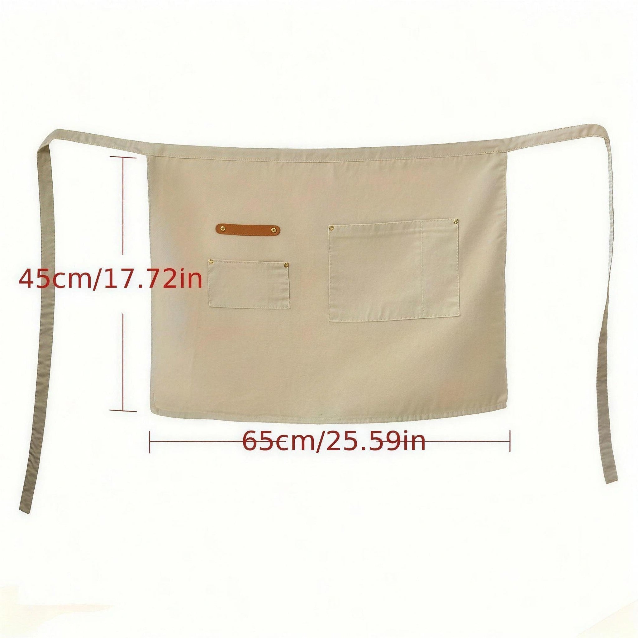 Men's Waist Apron | Canvas | Water-Resistant | Pockets | Long Ties