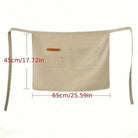 Men's Waist Apron | Canvas | Water-Resistant | Pockets | Long Ties