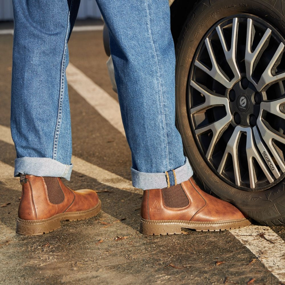 Men's Chelsea Boots with Lug Sole | Leather Look | 3 Colours